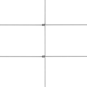 Recinzione da Giardino in Acciaio Zincato 50 m 150 cm Argento cod mxl 22773