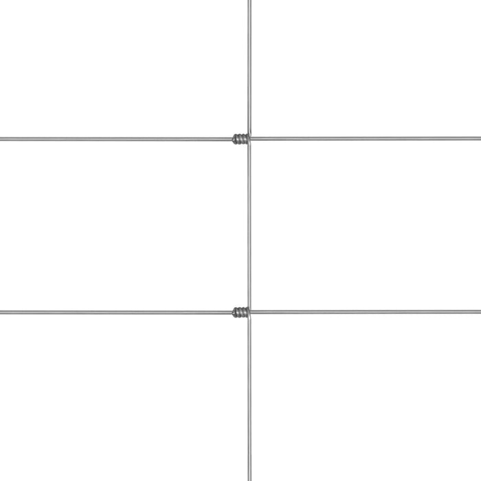 Recinzione da Giardino in Acciaio Zincato 50x1,6 m Argento 149509