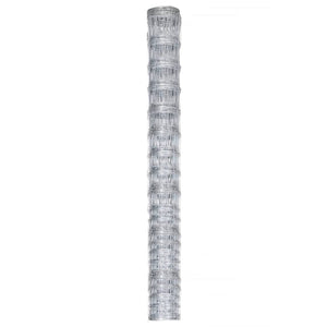 Recinzione da Giardino in Acciaio Zincato 50x1,6 m Argento 149510