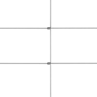 Recinzione da Giardino in Acciaio Zincato 50x1,6 m Argento 149510