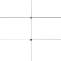 Recinzione da Giardino in Acciaio Zincato 50x1,25 m Argento cod mxl 15543