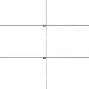 Recinzione da Giardino in Acciaio Zincato 50x1,5 m Argento 149515