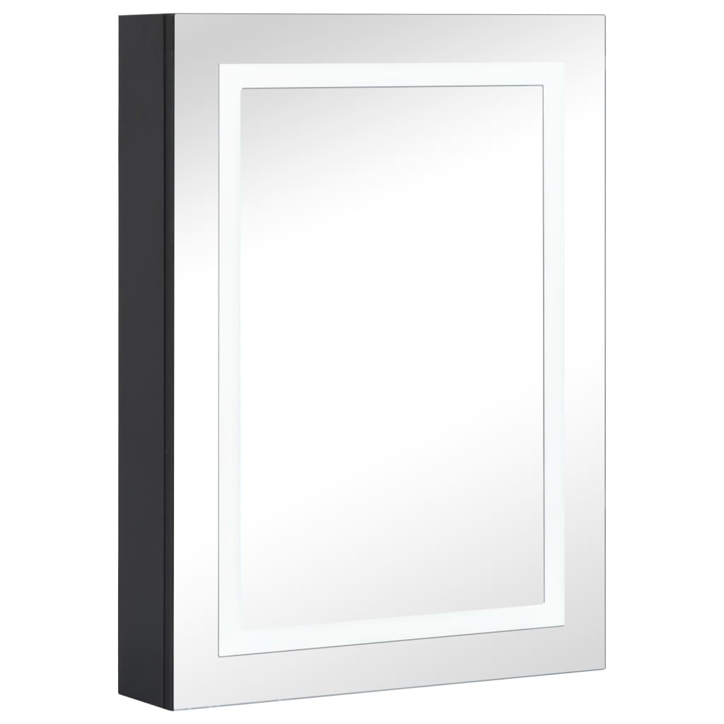 Armadietto Bagno con Specchio e LED-Mobiletto a specchio 50x13x70 cm