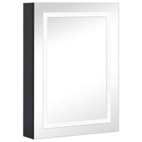 Armadietto Bagno con Specchio e LED-Mobiletto a specchio 50x13x70 cm