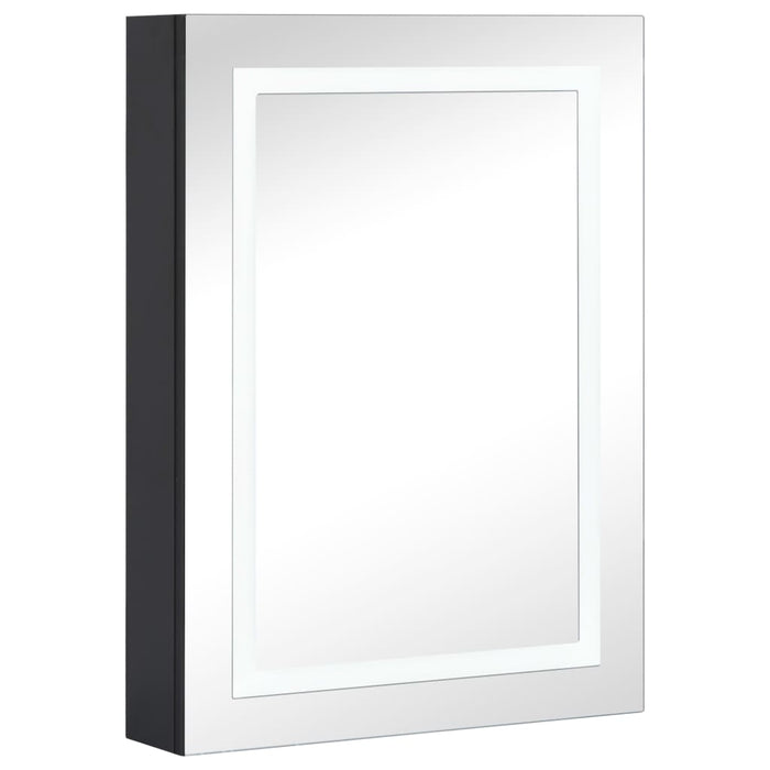 Armadietto Bagno con Specchio e LED-Mobiletto a specchio 50x13x70 cm