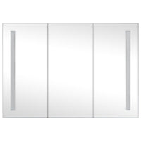 Mobile da bagno a specchio LED 89 x 14 x 62 cm nero 02_0006572