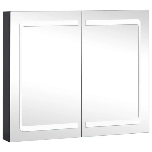 Armadietto Bagno con Specchio e LED 80x12,2x68 cmcod mxl 97025