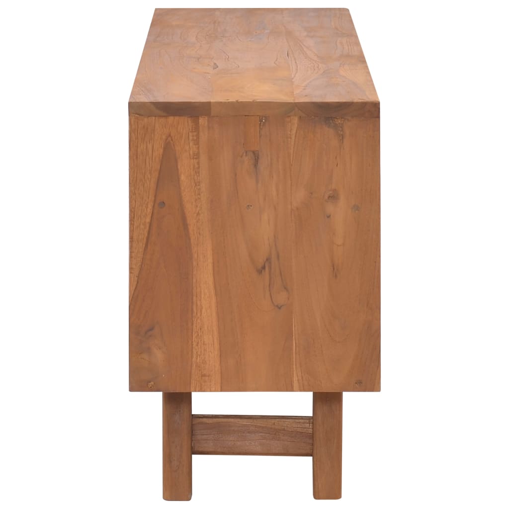 Mobile Porta TV 110x30x50 cm in Legno Massello di Teak 326117