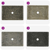 Lavandino Grigio 45x30x12 cm in Marmo cod mxl 44553