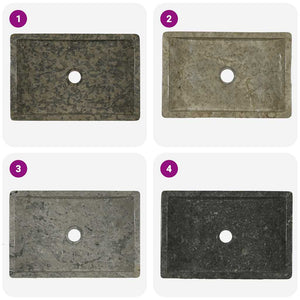 Lavandino Grigio 45x30x12 cm in Marmo cod mxl 44553