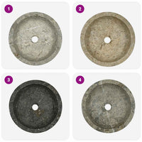 Lavandino Grigio Ø40x12 cm in Marmo 149157