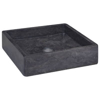 Lavabo da bagno lavabo da appoggio per WC lavabo da bagno lavabo da bagno interno casa 40 x 40 cm marmo nero 02_0002813
