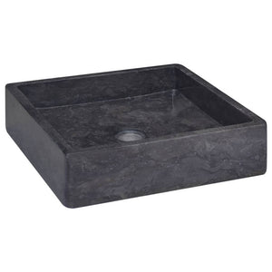 Lavabo da bagno lavabo da appoggio per WC lavabo da bagno lavabo da bagno interno casa 40 x 40 cm marmo nero 02_0002813