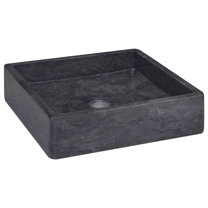 Lavabo da bagno lavabo da appoggio per WC lavabo da bagno lavabo da bagno interno casa 40 x 40 cm marmo nero 02_0002813