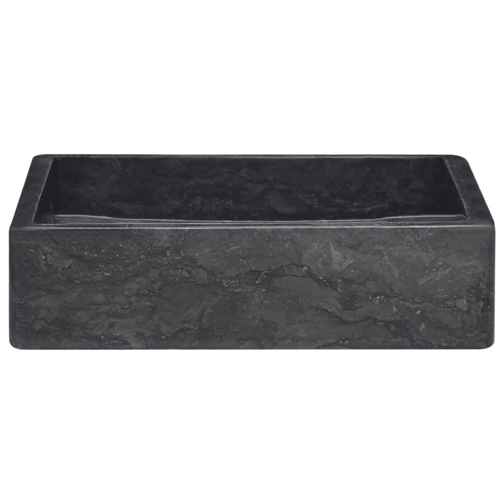 Lavabo da bagno lavabo da appoggio per WC lavabo da bagno lavabo da bagno interno casa 40 x 40 cm marmo nero 02_0002813