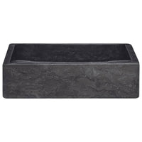 Lavabo da bagno lavabo da appoggio per WC lavabo da bagno lavabo da bagno interno casa 40 x 40 cm marmo nero 02_0002813