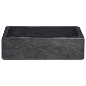Lavabo da bagno lavabo da appoggio per WC lavabo da bagno lavabo da bagno interno casa 40 x 40 cm marmo nero 02_0002813