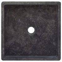 Lavabo da bagno lavabo da appoggio per WC lavabo da bagno lavabo da bagno interno casa 40 x 40 cm marmo nero 02_0002813