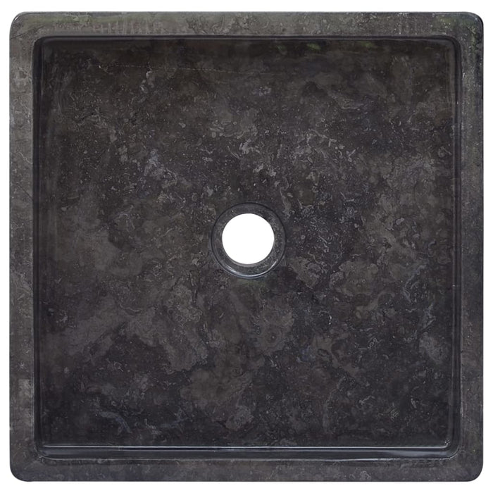 Lavabo da bagno lavabo da appoggio per WC lavabo da bagno lavabo da bagno interno casa 40 x 40 cm marmo nero 02_0002813