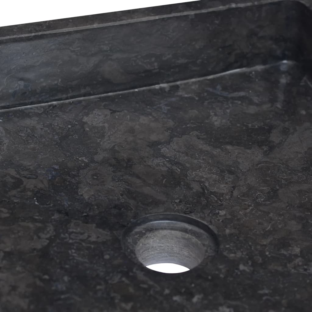 Lavabo da bagno lavabo da appoggio per WC lavabo da bagno lavabo da bagno interno casa 40 x 40 cm marmo nero 02_0002813