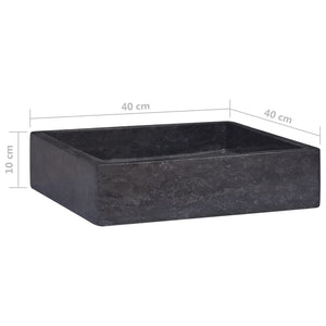 Lavabo da bagno lavabo da appoggio per WC lavabo da bagno lavabo da bagno interno casa 40 x 40 cm marmo nero 02_0002813