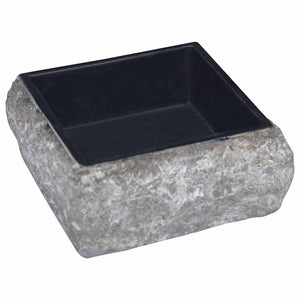 Lavandino-Lavabo-Lavello Nero 30x30x13 cm in Marmo