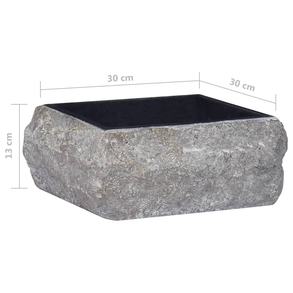 Lavabo bagno lavabo 30 x 30 cm marmo nero 02_0002819