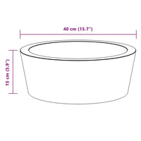 Lavandino Nero Ø40x15 cm in Marmo 149178