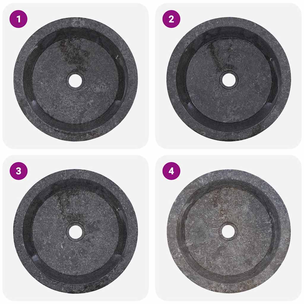 Lavandino-Lavabo-Lavello Grigio ?40x15 cm in Marmo