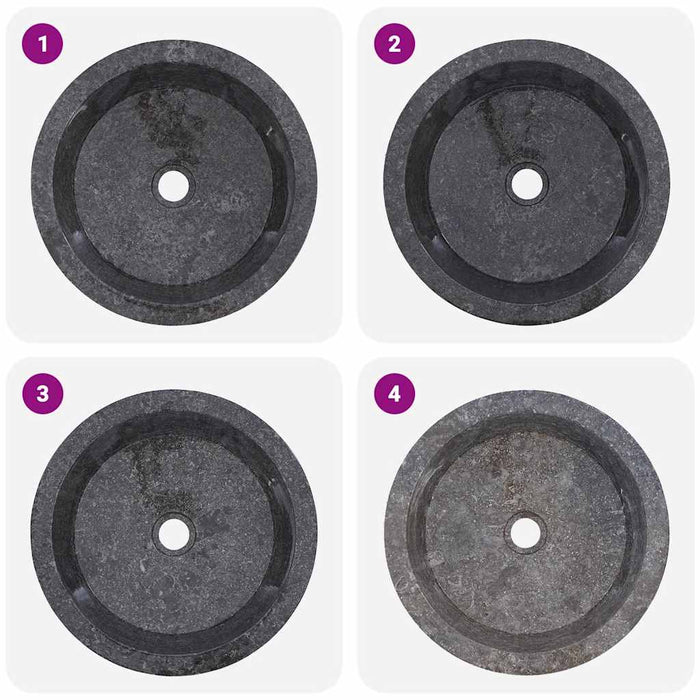 Lavandino Grigio Ã˜40x15 cm in Marmo cod mxl 40617