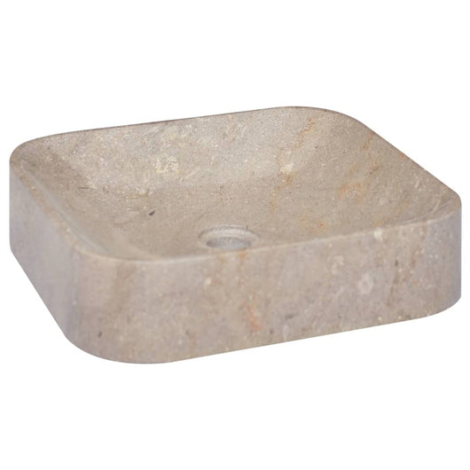 Lavabo da bagno lavabo da appoggio per WC lavabo da bagno lavabo da bagno interno casa 40 x 40 cm marmo grigio 02_0002826