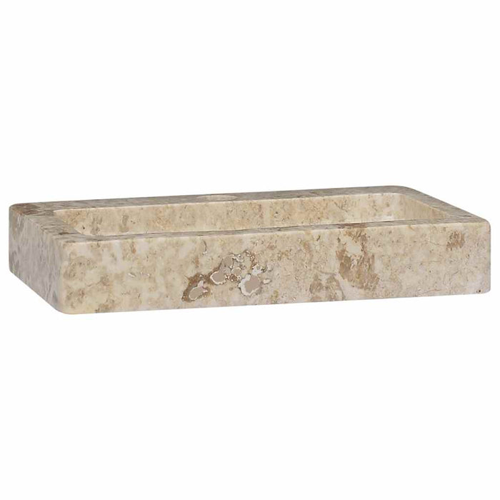 Lavello a Parete Crema 38x24x6,5 cm in Marmo 149186