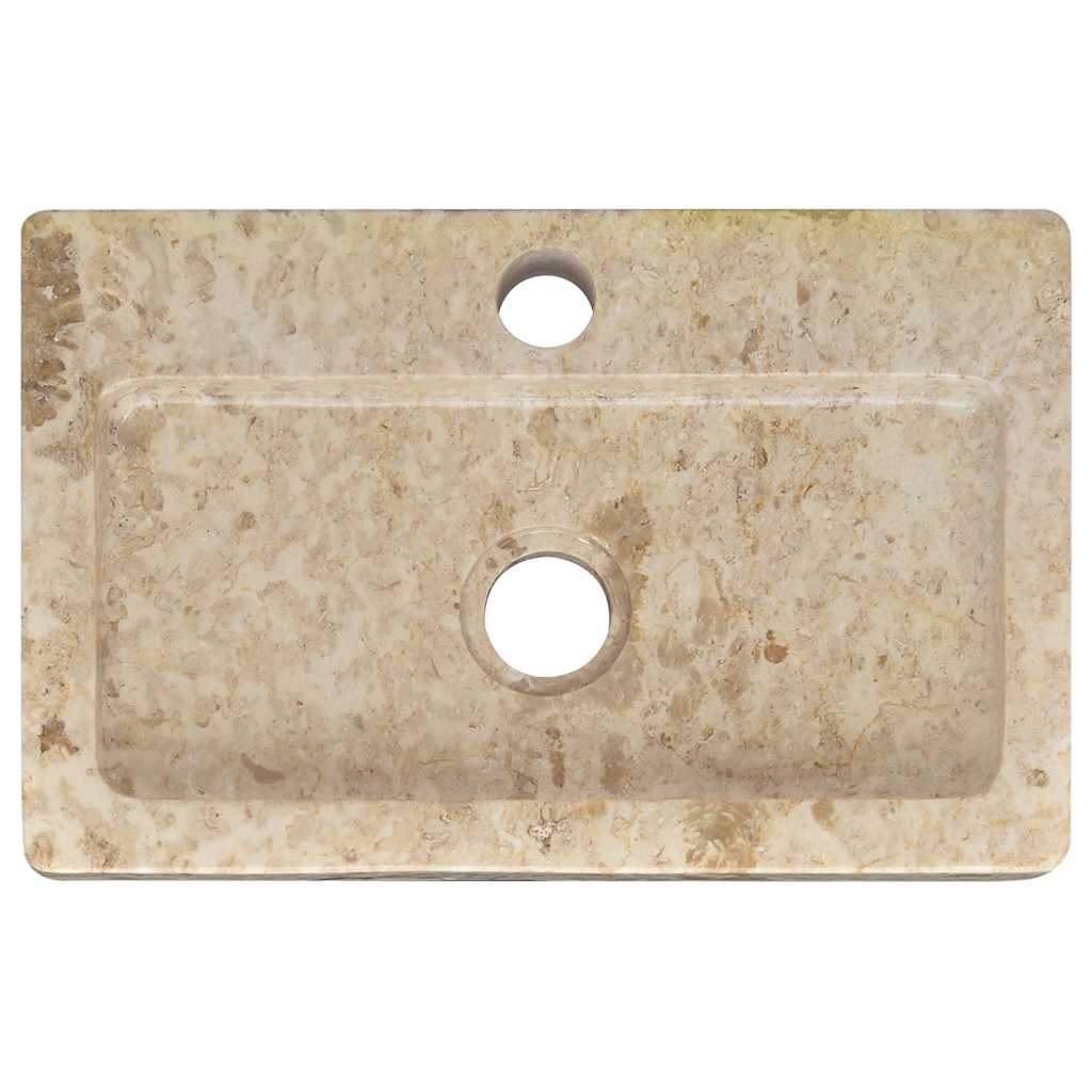 Lavello a Parete Crema 38x24x6,5 cm in Marmo 149186
