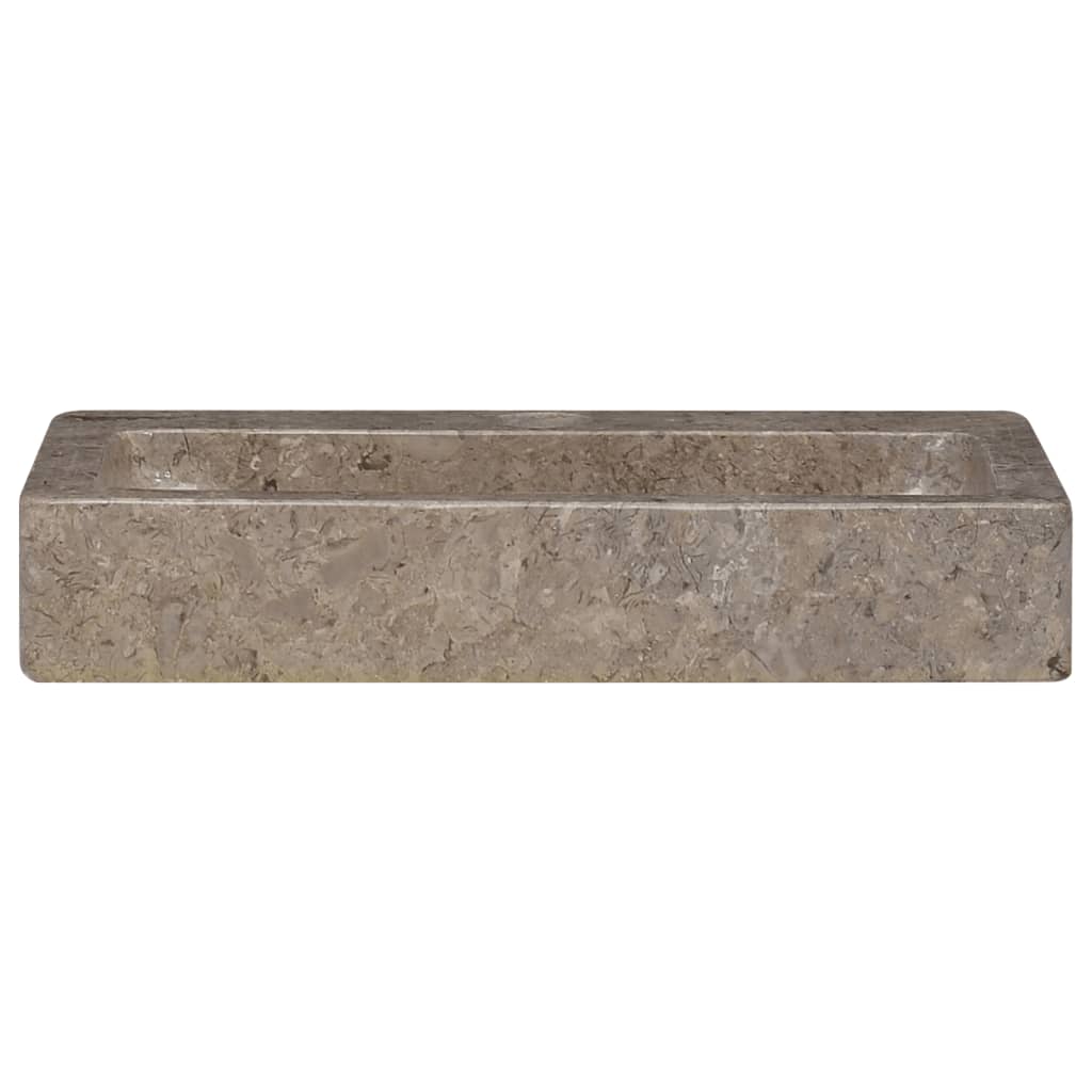 Lavabo da bagno lavabo da appoggio per WC lavabo da bagno lavabo da bagno interno casa 38 x 24 cm marmo grigio 02_0002832
