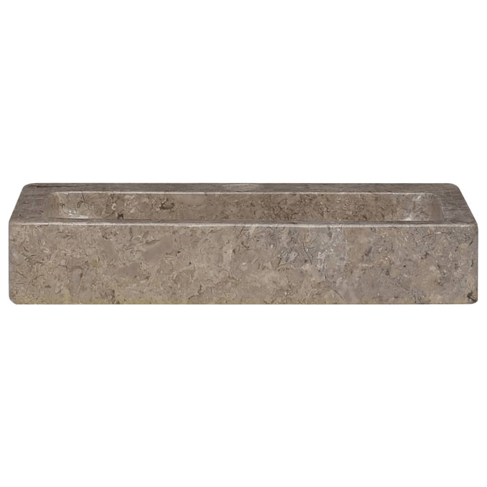 Lavabo da bagno lavabo da appoggio per WC lavabo da bagno lavabo da bagno interno casa 38 x 24 cm marmo grigio 02_0002832