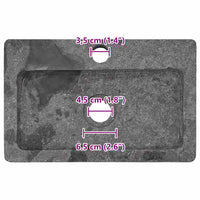Lavandino Grigio 38x24x6,5 cm in Marmo
