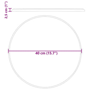 Piano per Tavolo Grigio Ø40x2,5 cm in Marmo 149191