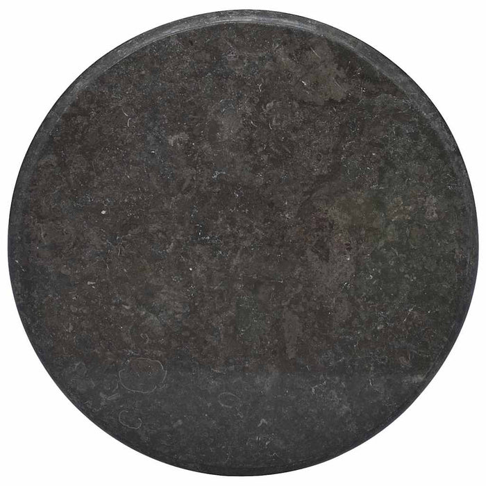 Piano per Tavolo Nero Ø60x2,5 cm in Marmo 149196