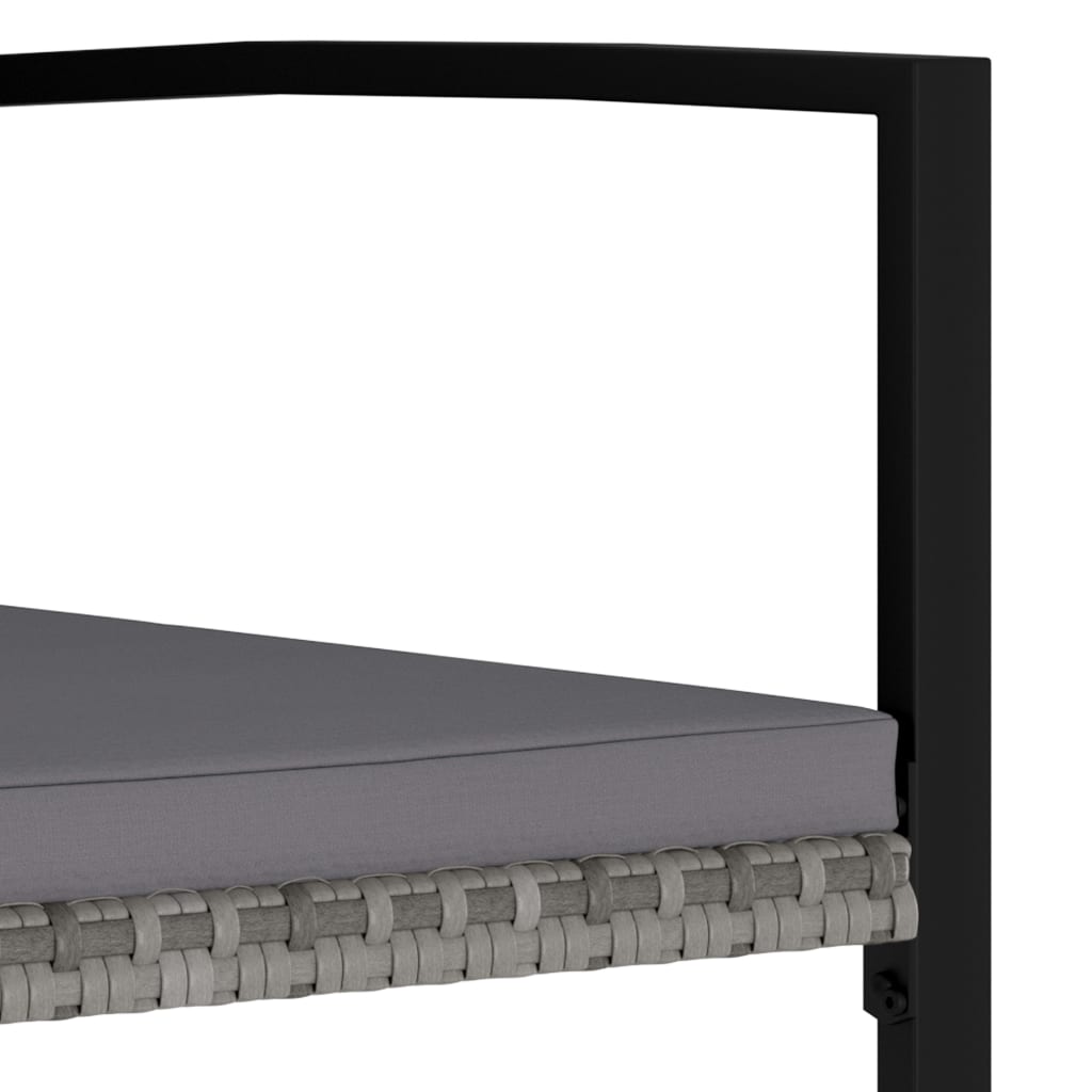 Set da pranzo da giardino mobili da esterno 7 pezzi in resina midollino grigio 02_0014049