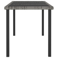 Set da Pranzo da Giardino 7 pz in Polyrattan Grigio 3065715