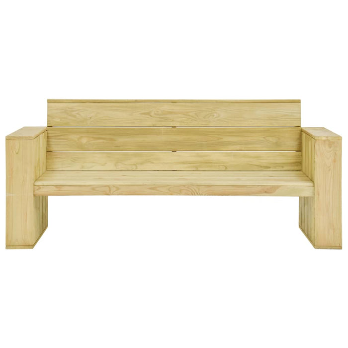 Panca Giardino e Cuscini Antracite 179cm Legno Pino Impregnato  cod mxl 67186
