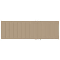 Sdraio sedia a sdraio lettino da giardino lettino da giardino terrazza mobili da esterno 200 cm con cuscino beige legno di pino impregnato 02_0012300