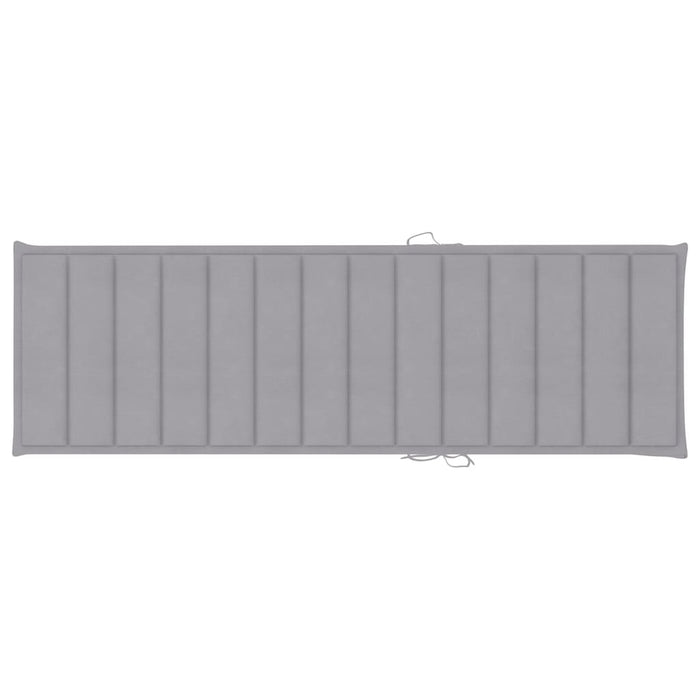 Lettino da Giardino con Tavolino Cuscino Legno Pino Impregnato 3065835