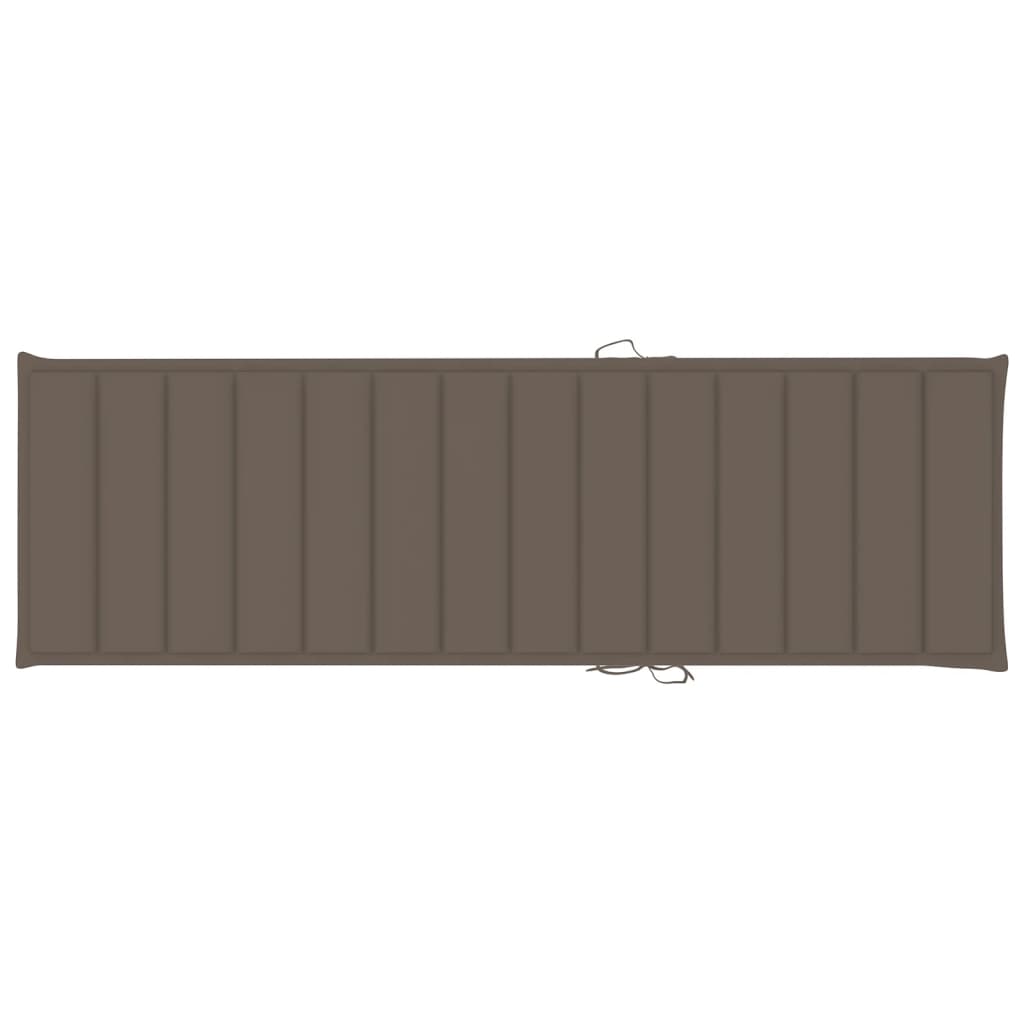 Lettino da Giardino con Cuscino Talpa in Legno Pino Impregnato cod mxl 42281