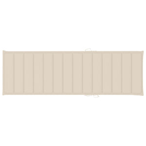 Lettino Prendisole Doppio con Cuscini Crema in Pino Impregnato cod mxl 19847