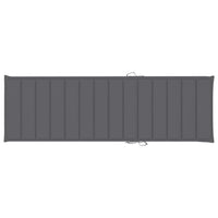 Lettino da Giardino con Cuscino Antracite Legno Pino Impregnato cod mxl 53275