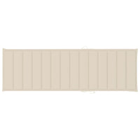 Lettino da Giardino con Cuscino Crema Legno Pino Impregnato 3065911