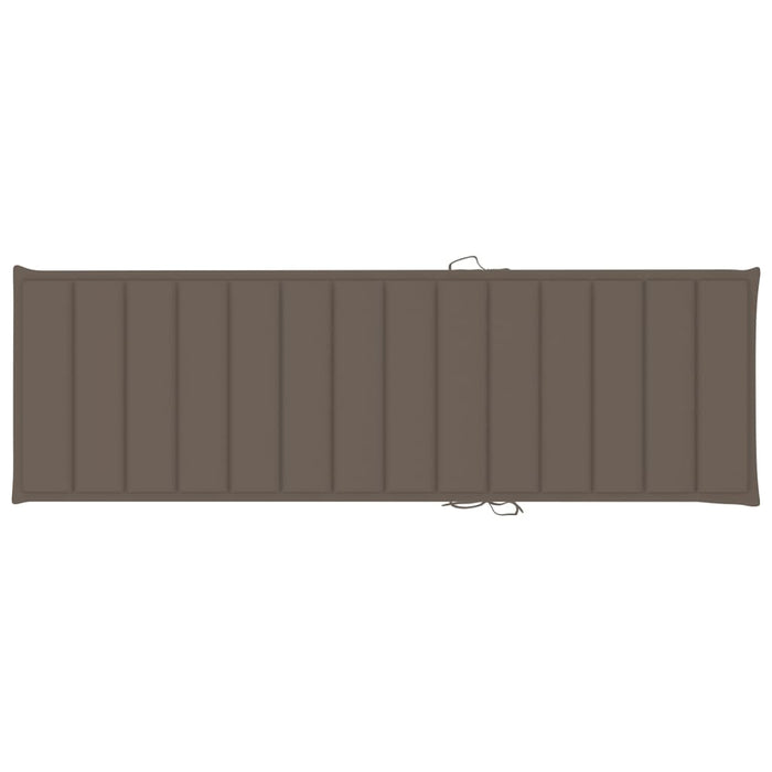 Lettino da Giardino con Cuscino Talpa in Legno Pino Impregnato cod mxl 42285