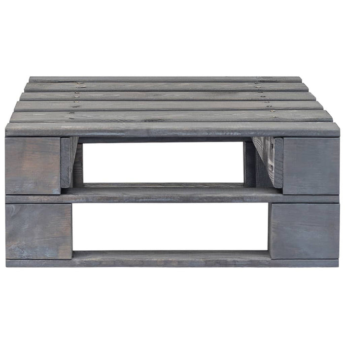 Ottomana da Giardino Pallet in Legno di Pino Impregnato Grigiocod mxl 96573