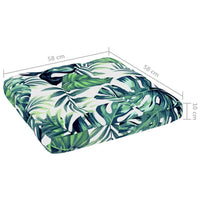 Ottomana da Giardino Pallet in Legno di Pino Impregnato Bianco 3066432